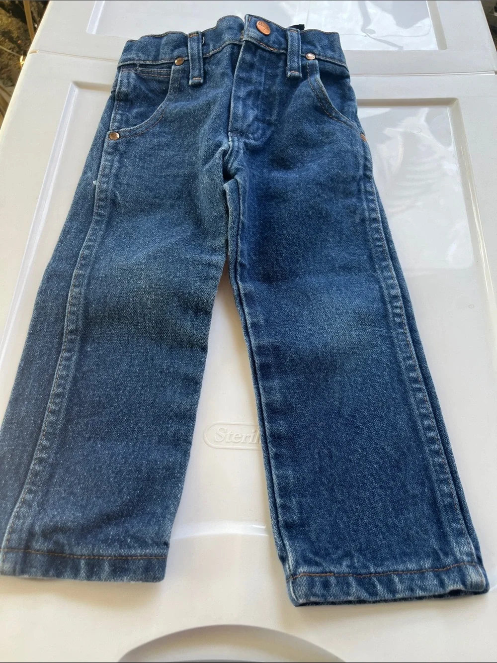 Wrangler toddler size 3 Dark Blue Bootcut Jeans